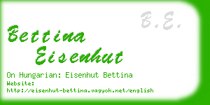 bettina eisenhut business card